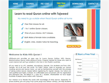 Tablet Screenshot of hifzquran.com